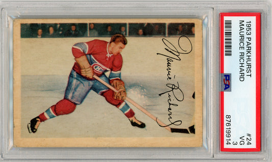 1953 Parkhurst #24 Maurice Richard HOF PSA 3