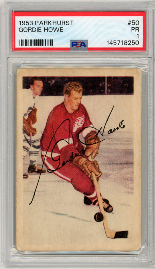 1953 Parkhurst #50 Gordie Howe HOF PSA 1