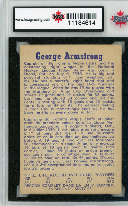 1957 Parkhurst #01 George Armstrong KSA 5