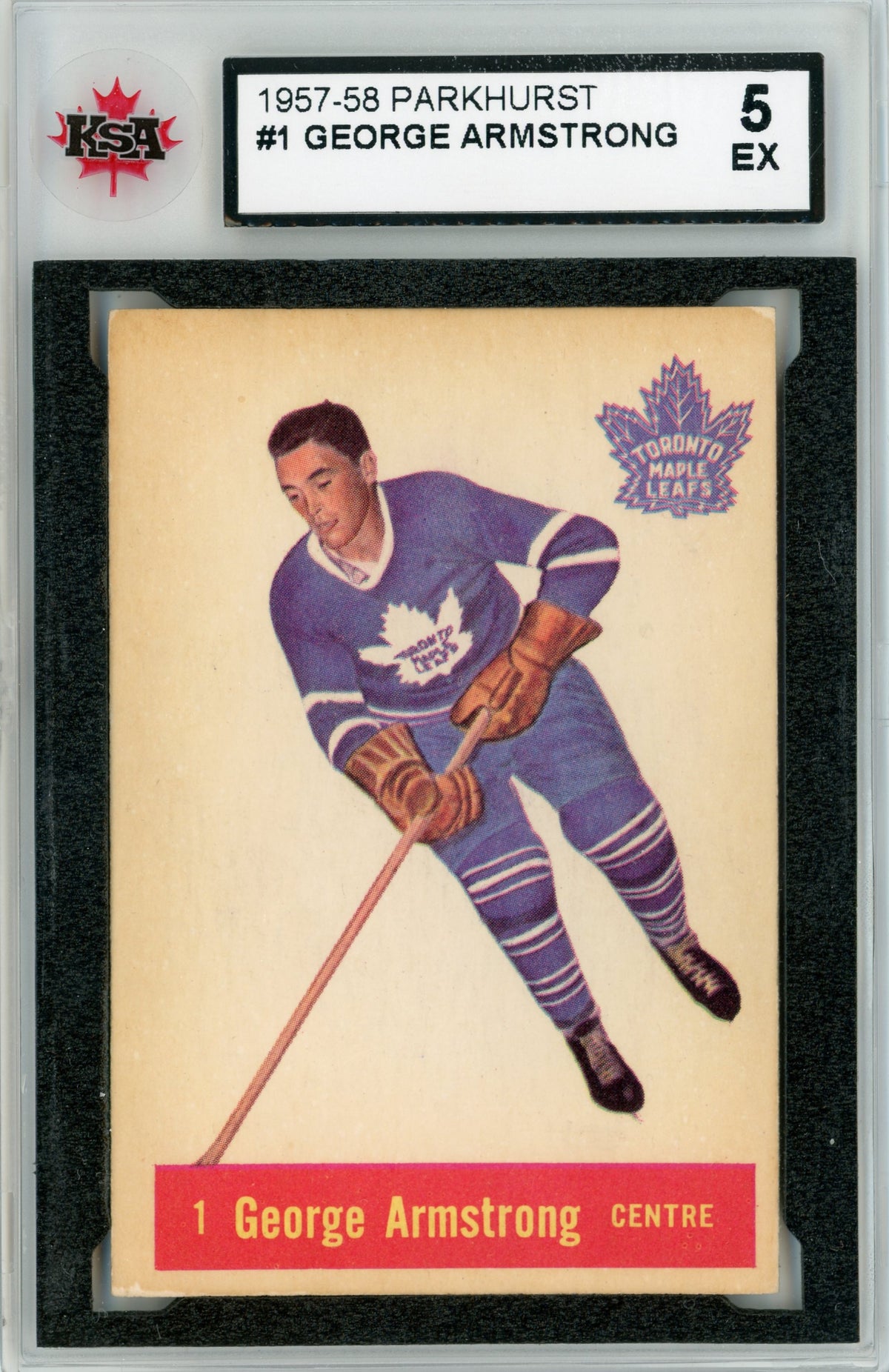 1957 Parkhurst #01 George Armstrong KSA 5