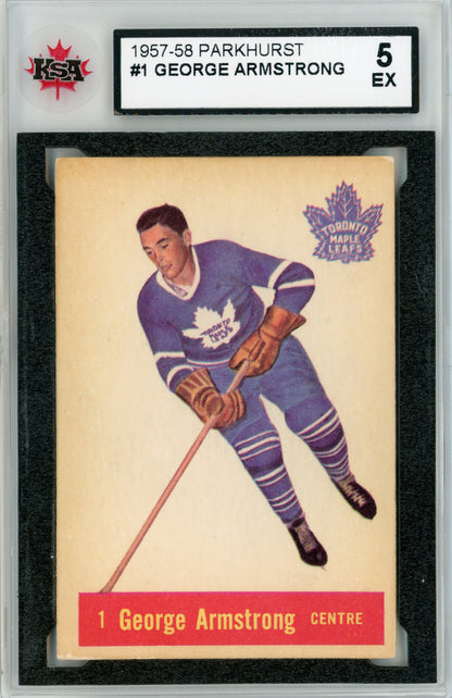 1957 Parkhurst #01 George Armstrong KSA 5
