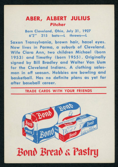 1958 Bond Bread Buffalo Bisons 9 Card Complete Set
