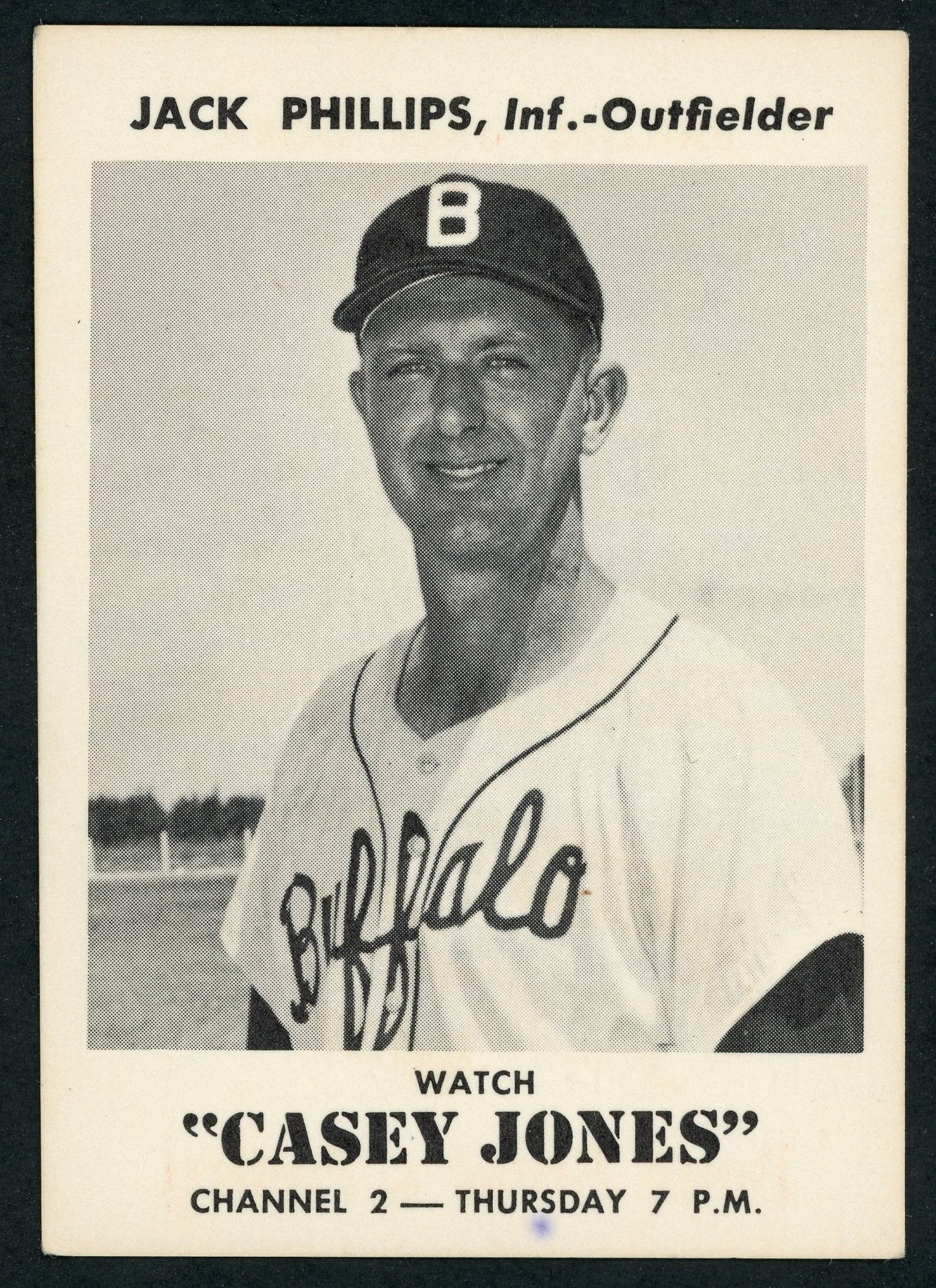 1958 Bond Bread Buffalo Bisons 9 Card Complete Set