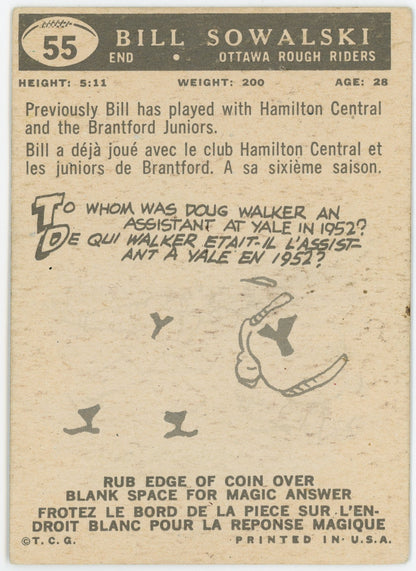 1959 Topps #55 Bill Sowalski
