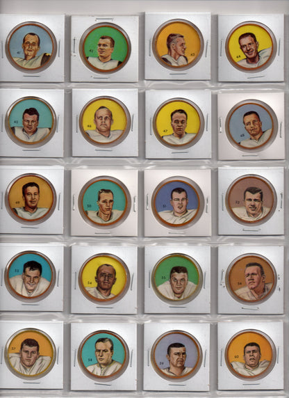 1963 Nalley CFL Coins Complete Set of 160 Coins