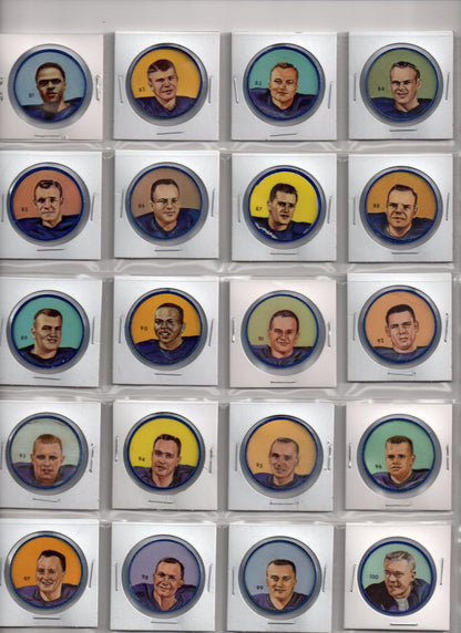 1963 Nalley CFL Coins Complete Set of 160 Coins