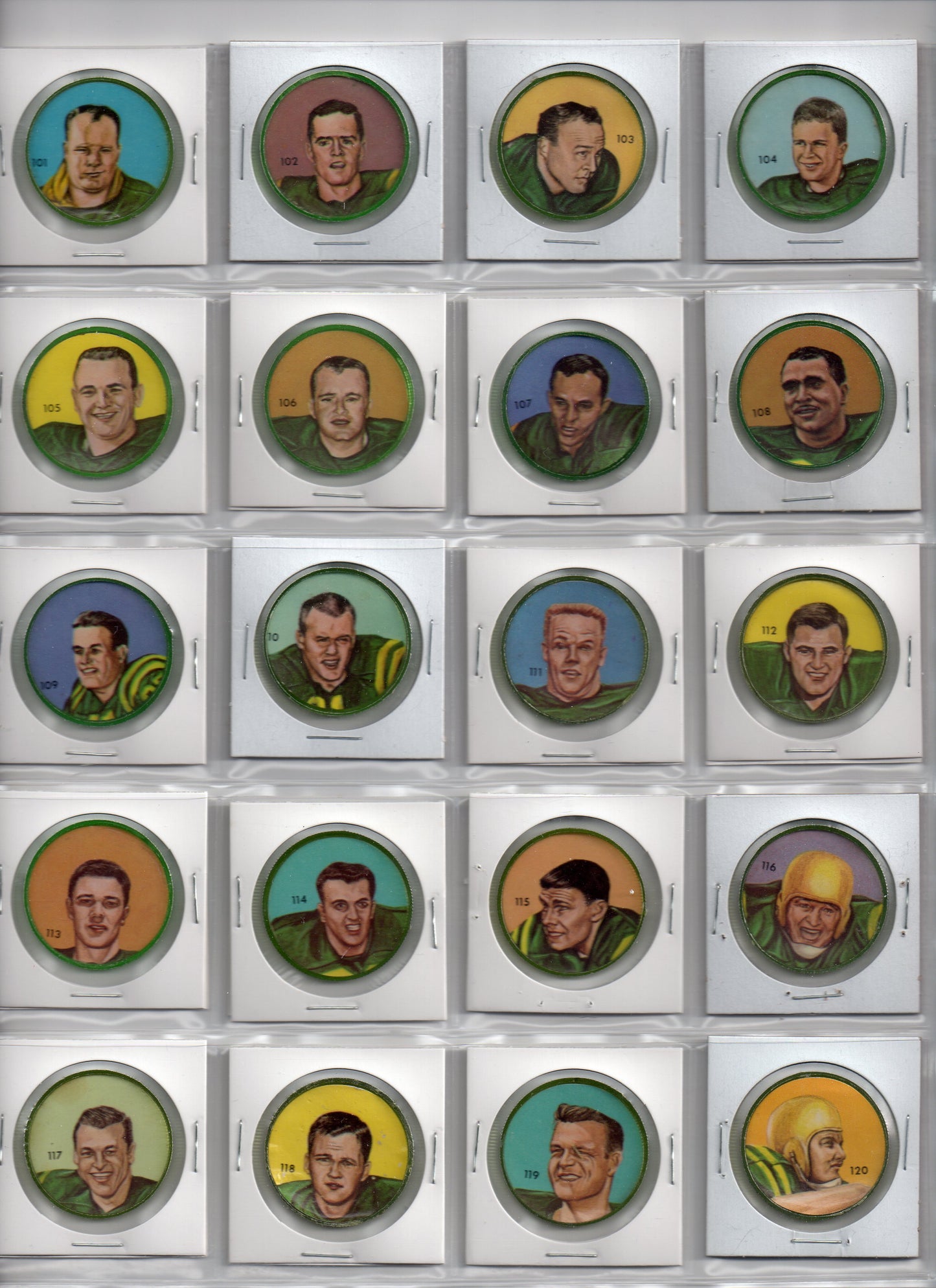 1963 Nalley CFL Coins Complete Set of 160 Coins