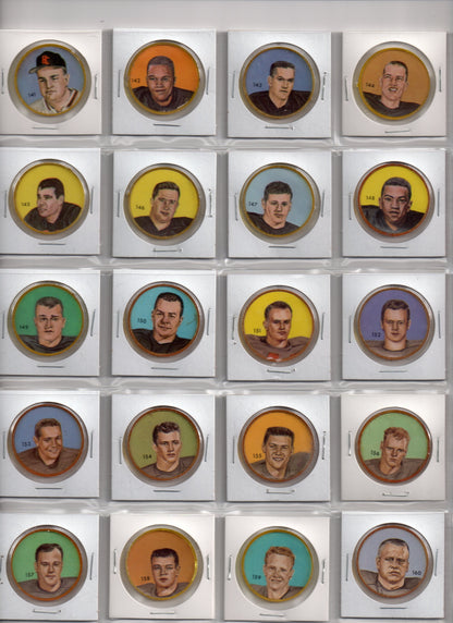 1963 Nalley CFL Coins Complete Set of 160 Coins