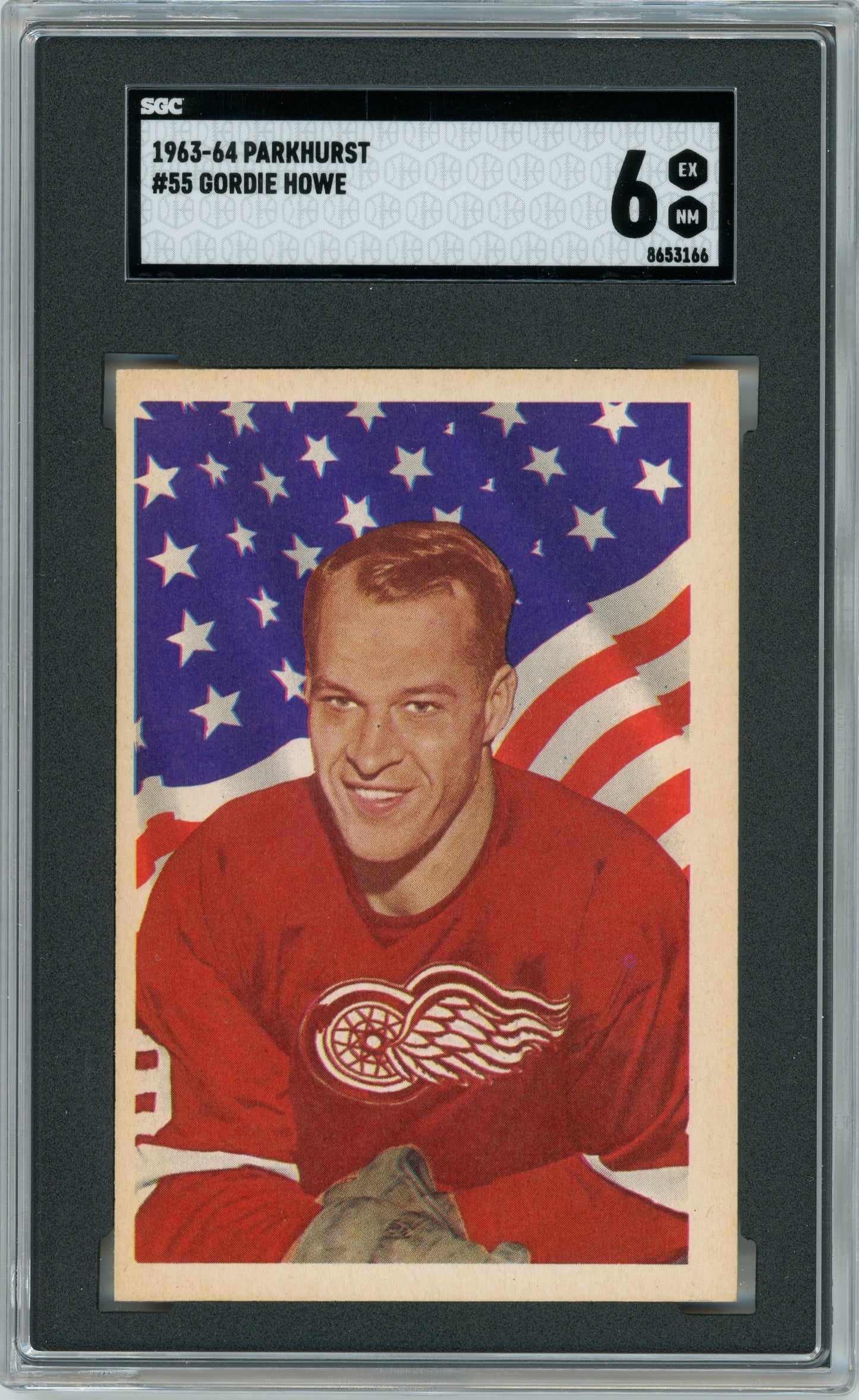 1963 Parkhurst #55 Gordie Howe SGC 6 HOF