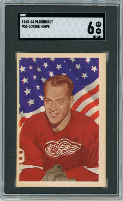 1963 Parkhurst #55 Gordie Howe SGC 6 HOF