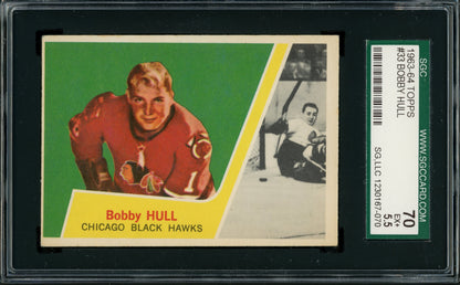 1963 Topps #33 Bobby Hull HOF SGC 5.5