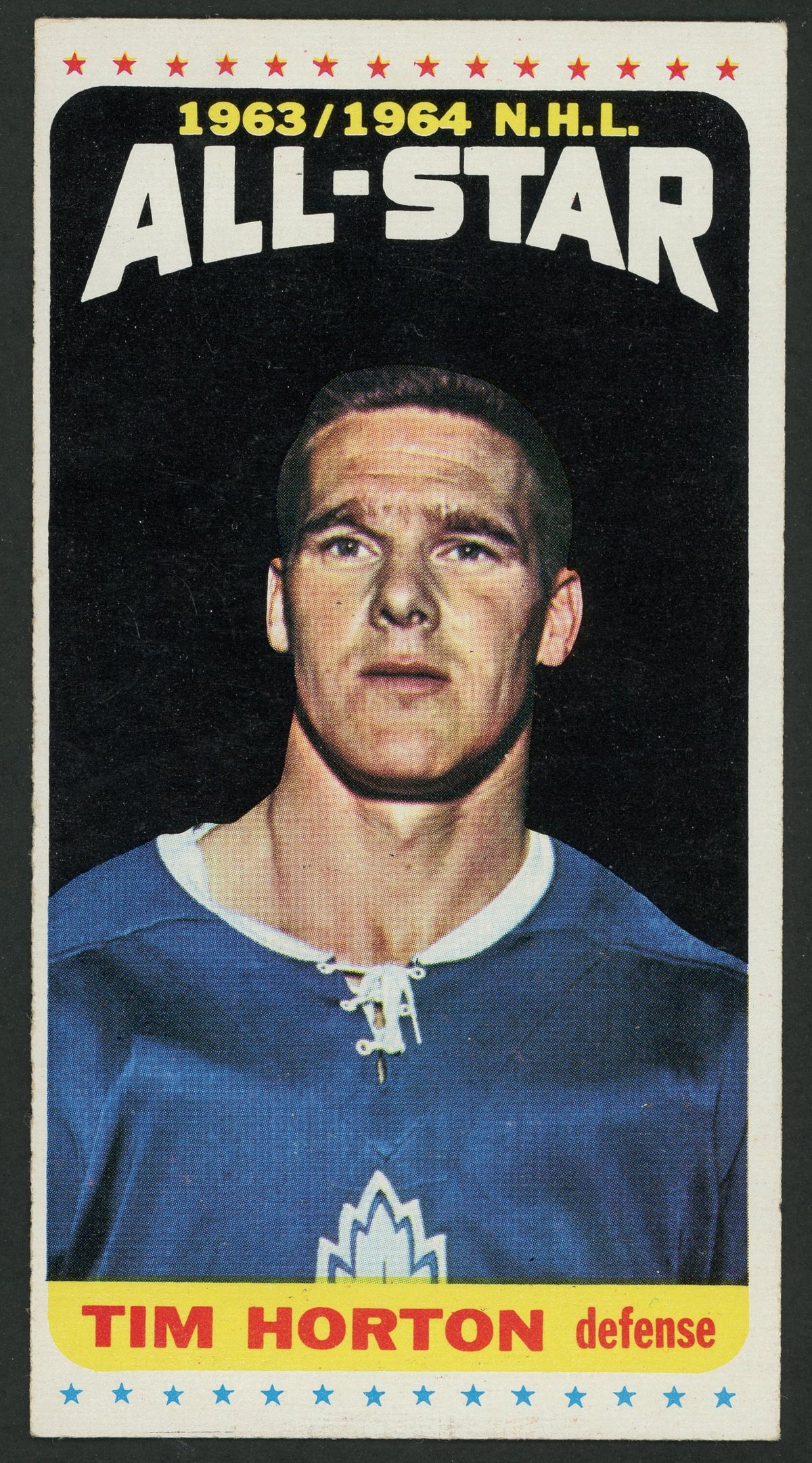 1964 Topps #105 Tim Horton All Star