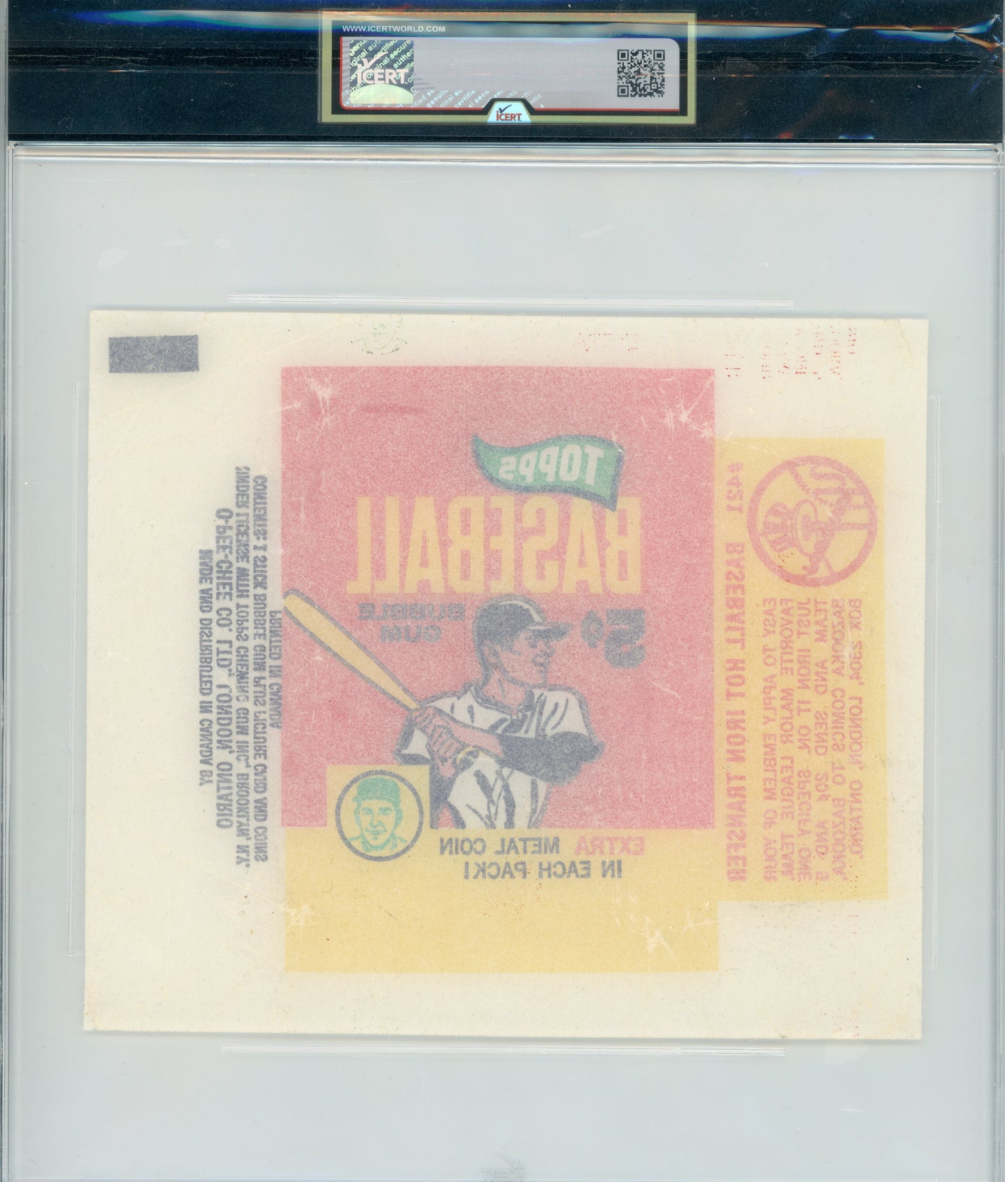 1965 O-Pee-Chee #NNO Wrapper iCert 5