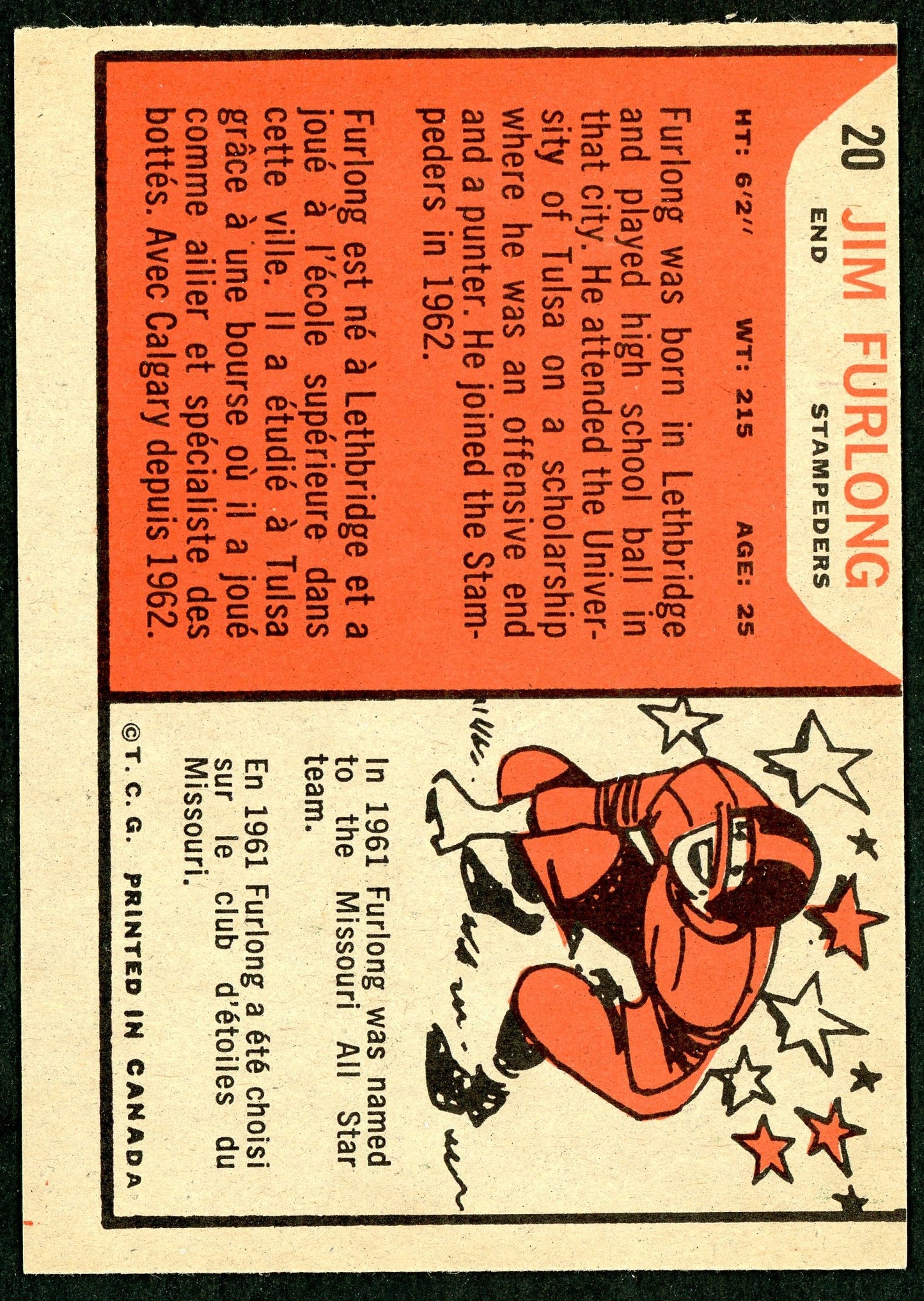 1965 Topps #020 Jim Furlong
