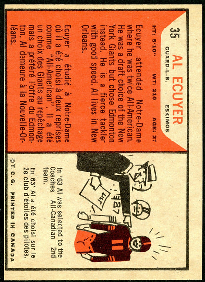 1965 Topps #035 Al Ecuyer