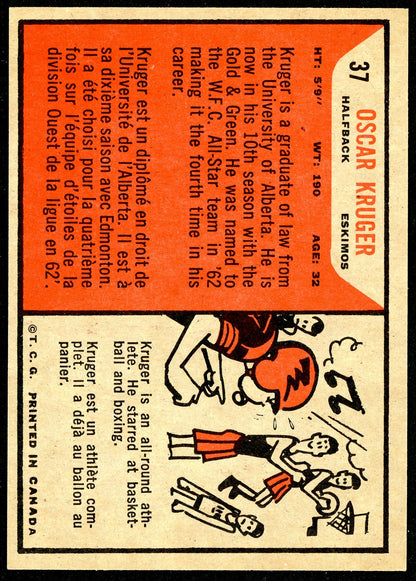 1965 Topps #037 Oscar Kruger