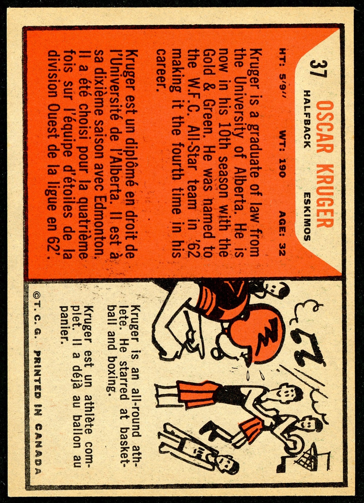 1965 Topps #037 Oscar Kruger