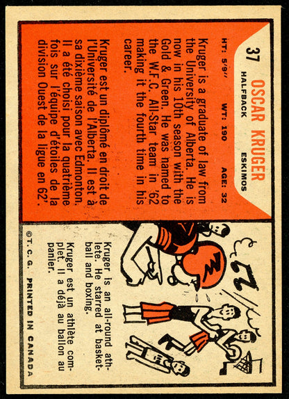 1965 Topps #037 Oscar Kruger