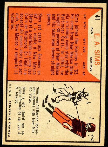 1965 Topps #041 E. A. Sims