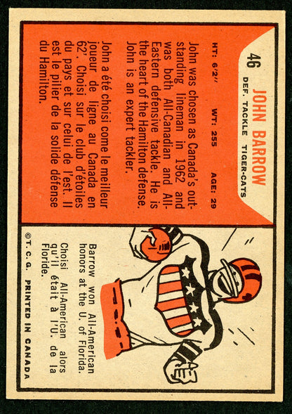 1965 Topps #046 John Barrow HOF