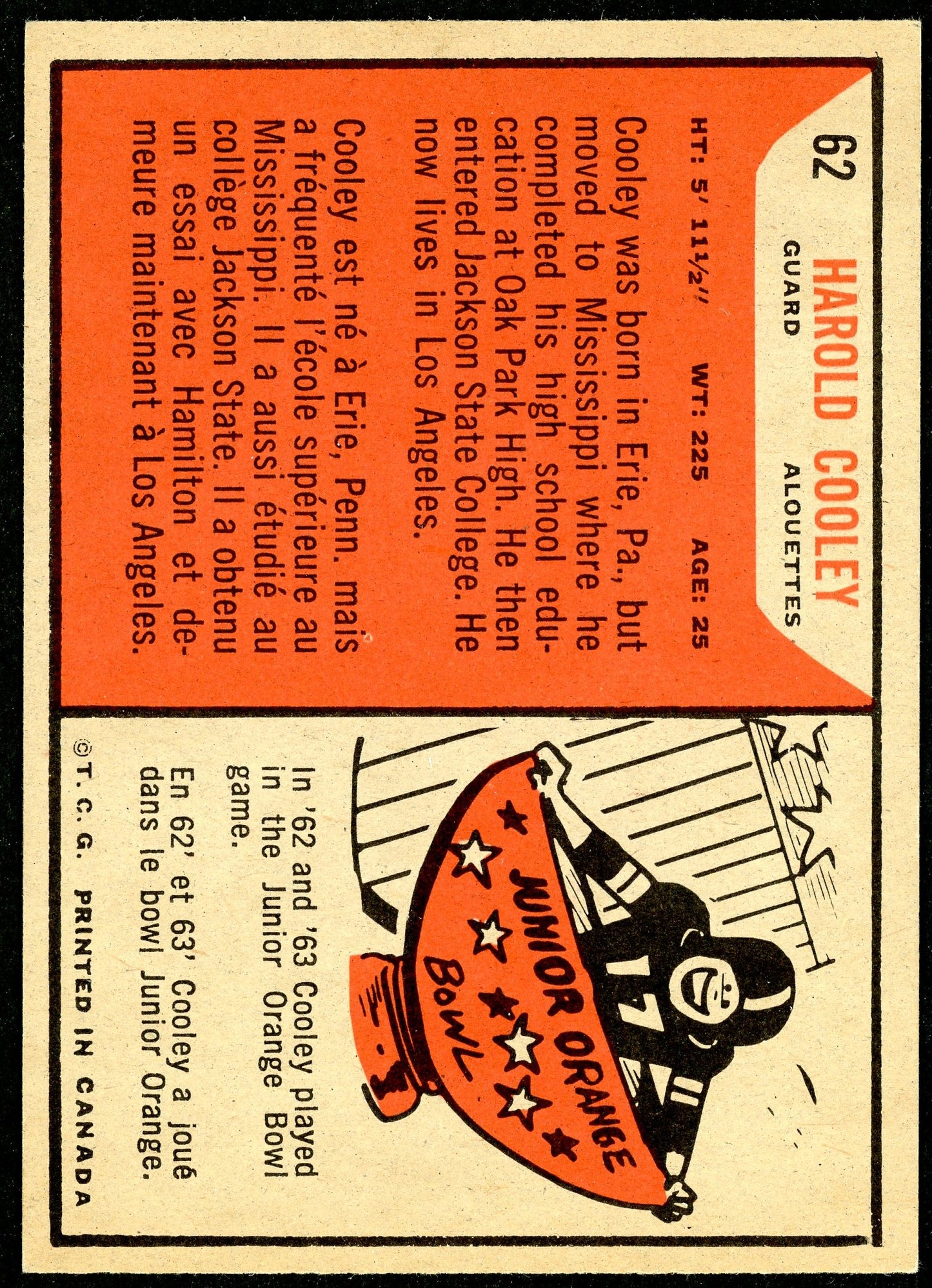 1965 Topps #062 Harold Cooley RC