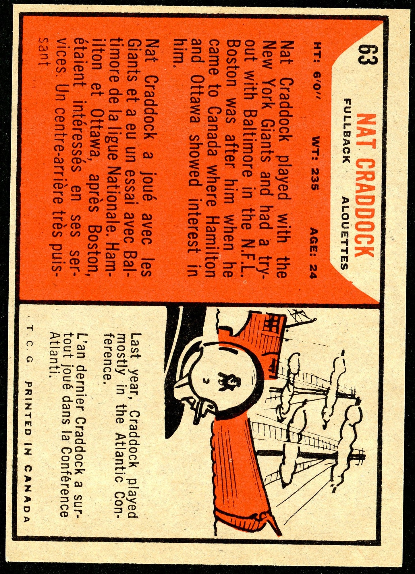1965 Topps #063 Nat Craddock RC