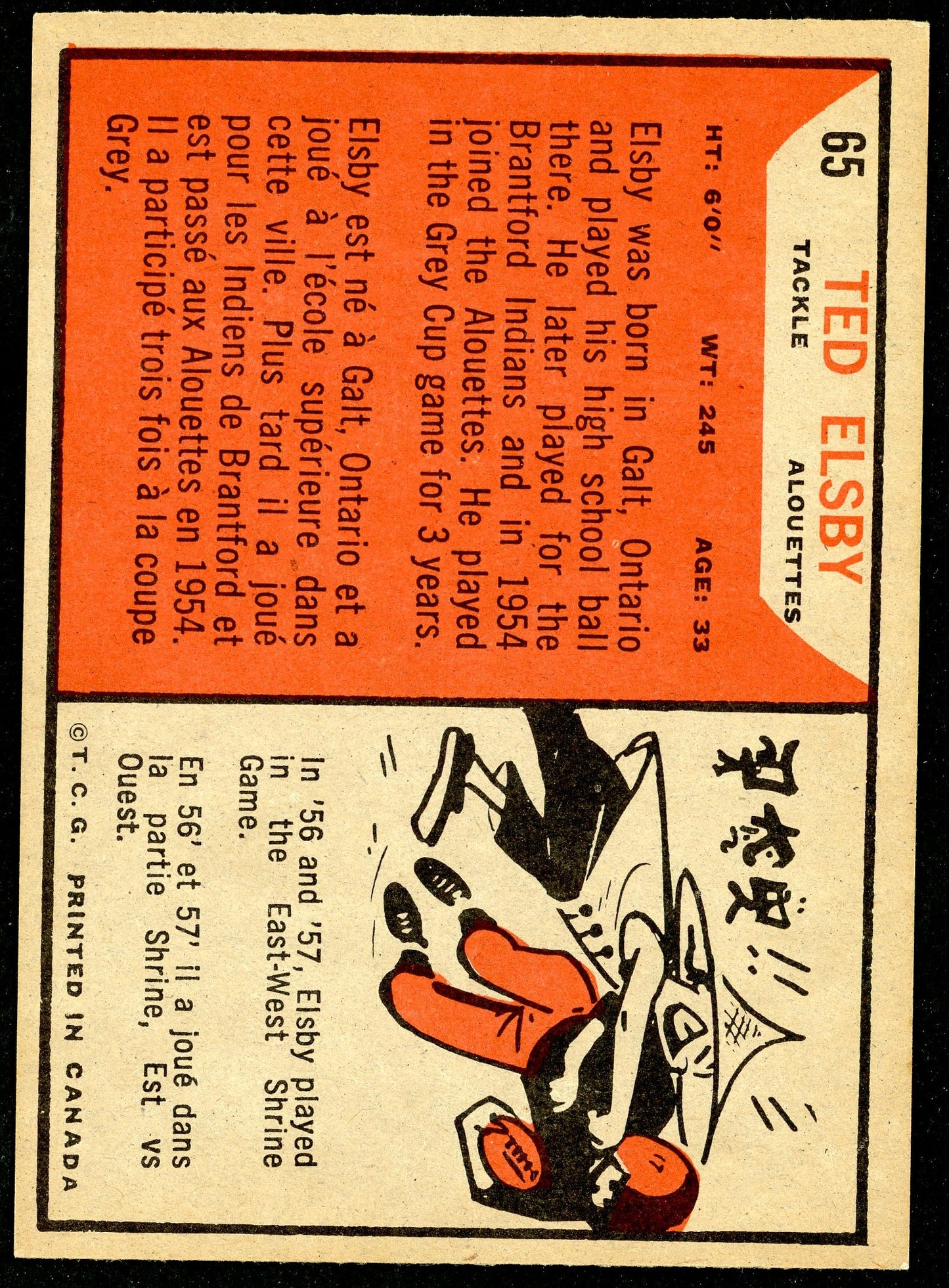 1965 Topps #065 Ted Elsby