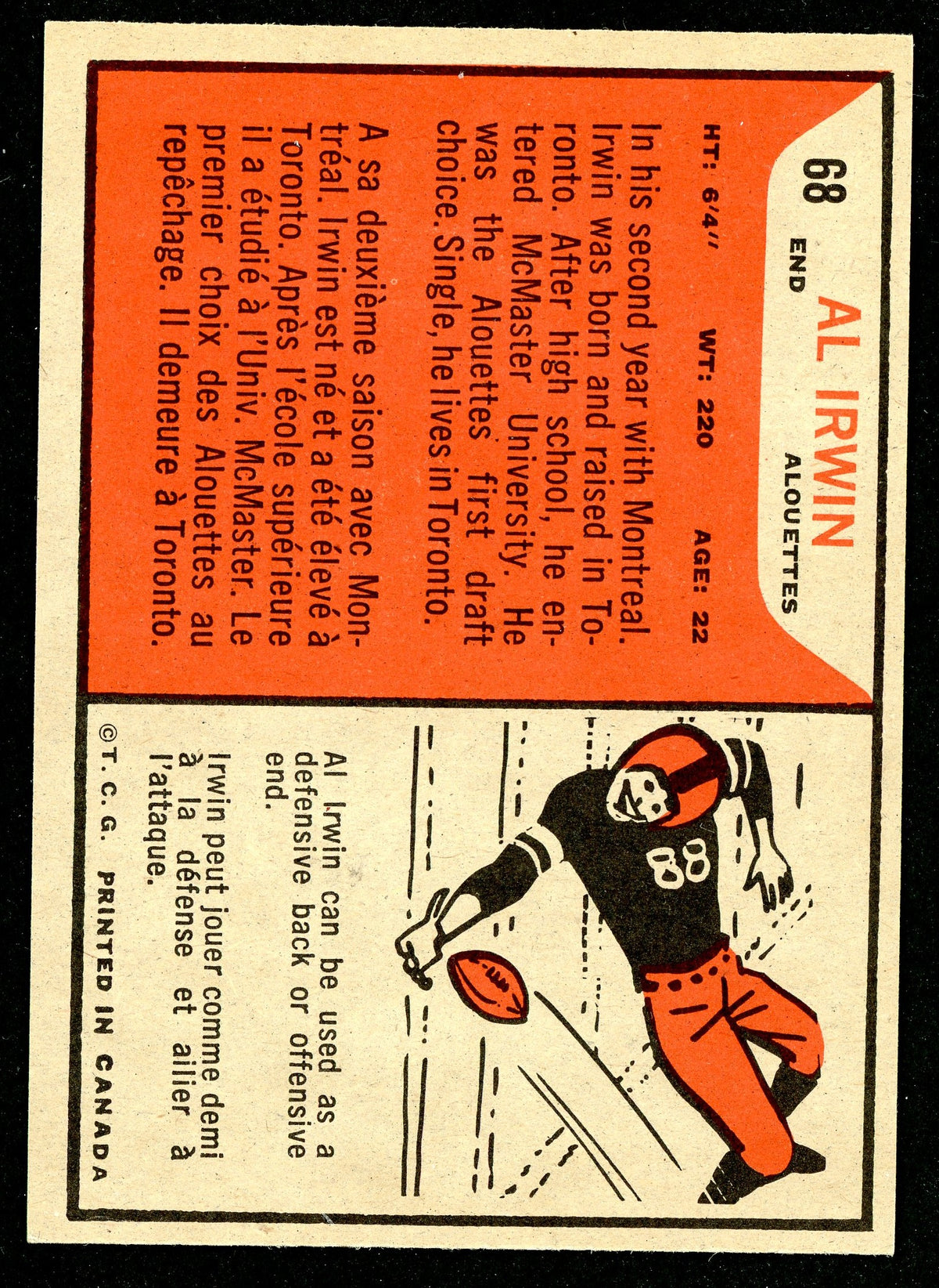 1965 Topps #068 Al Irwin RC