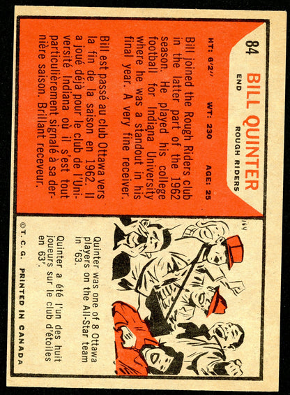 1965 Topps #084 Bill Quinter RC