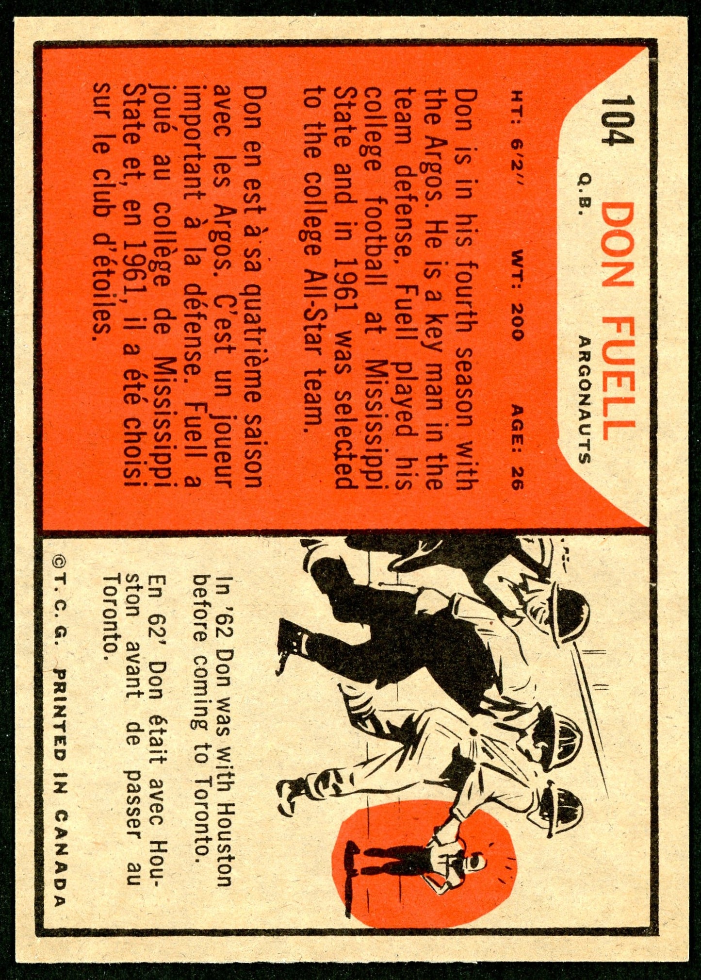 1965 Topps #104 Don Fuell RC