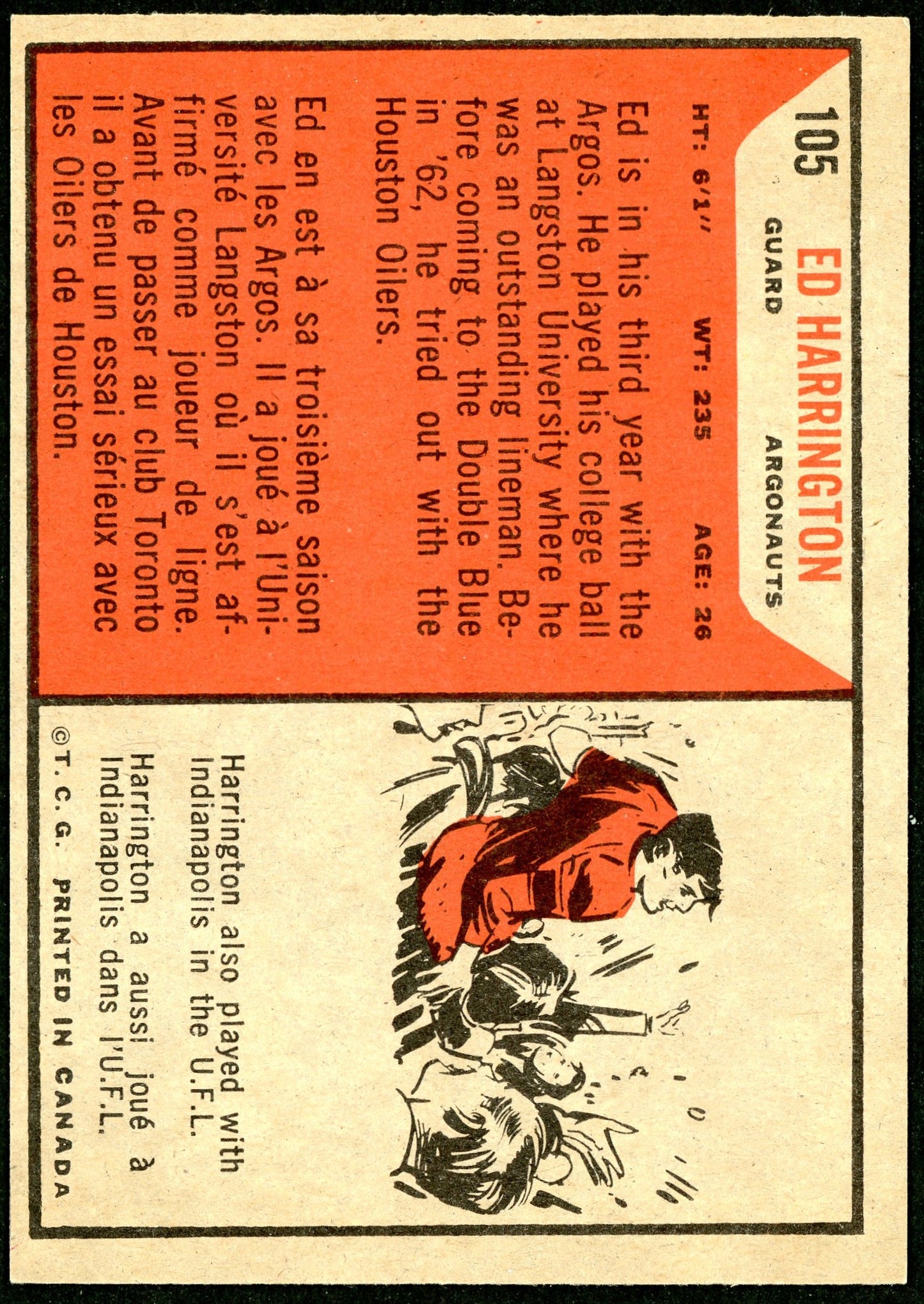 1965 Topps #105 Ed Harrington RC