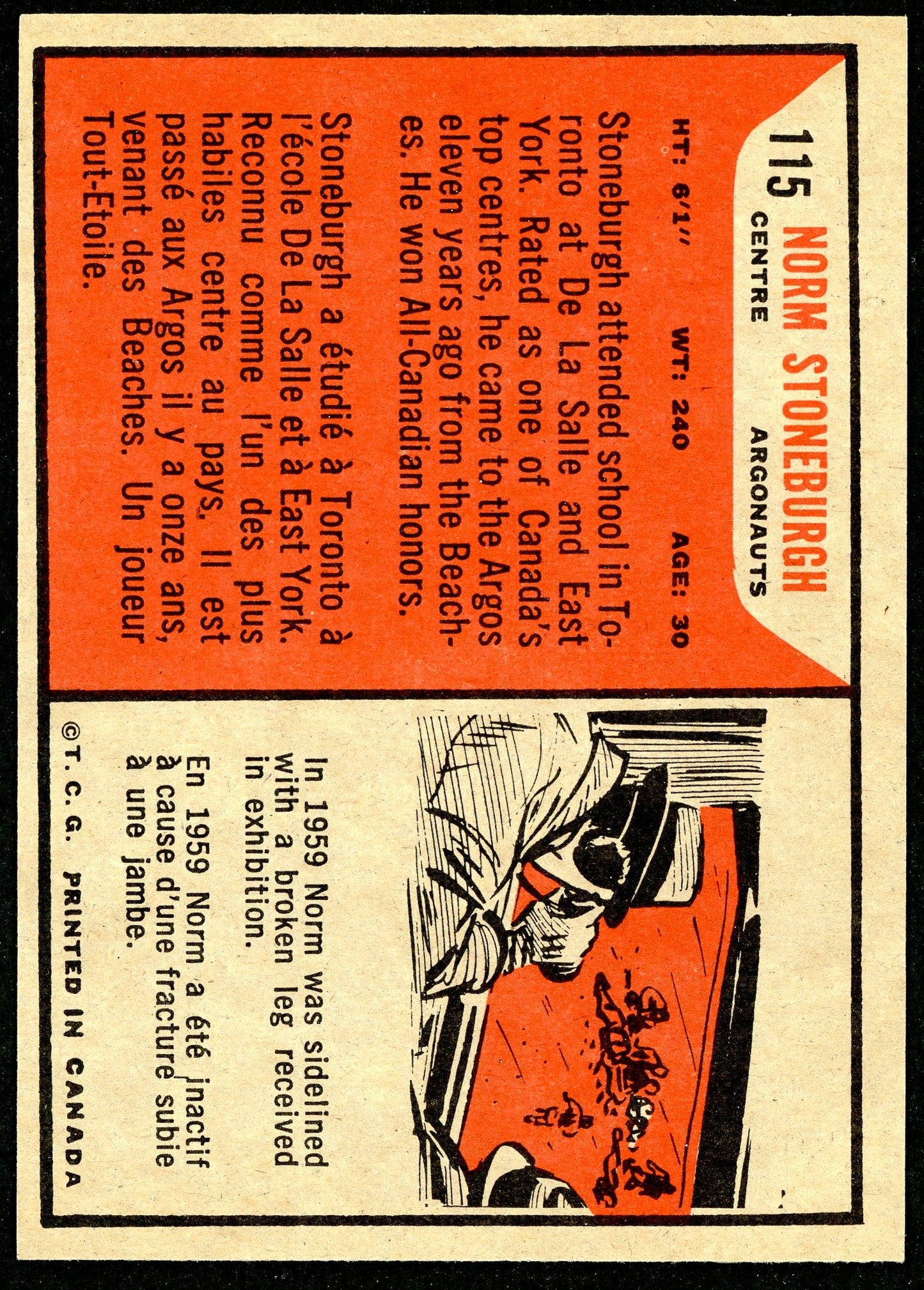 1965 Topps #115 Norm Stoneburgh