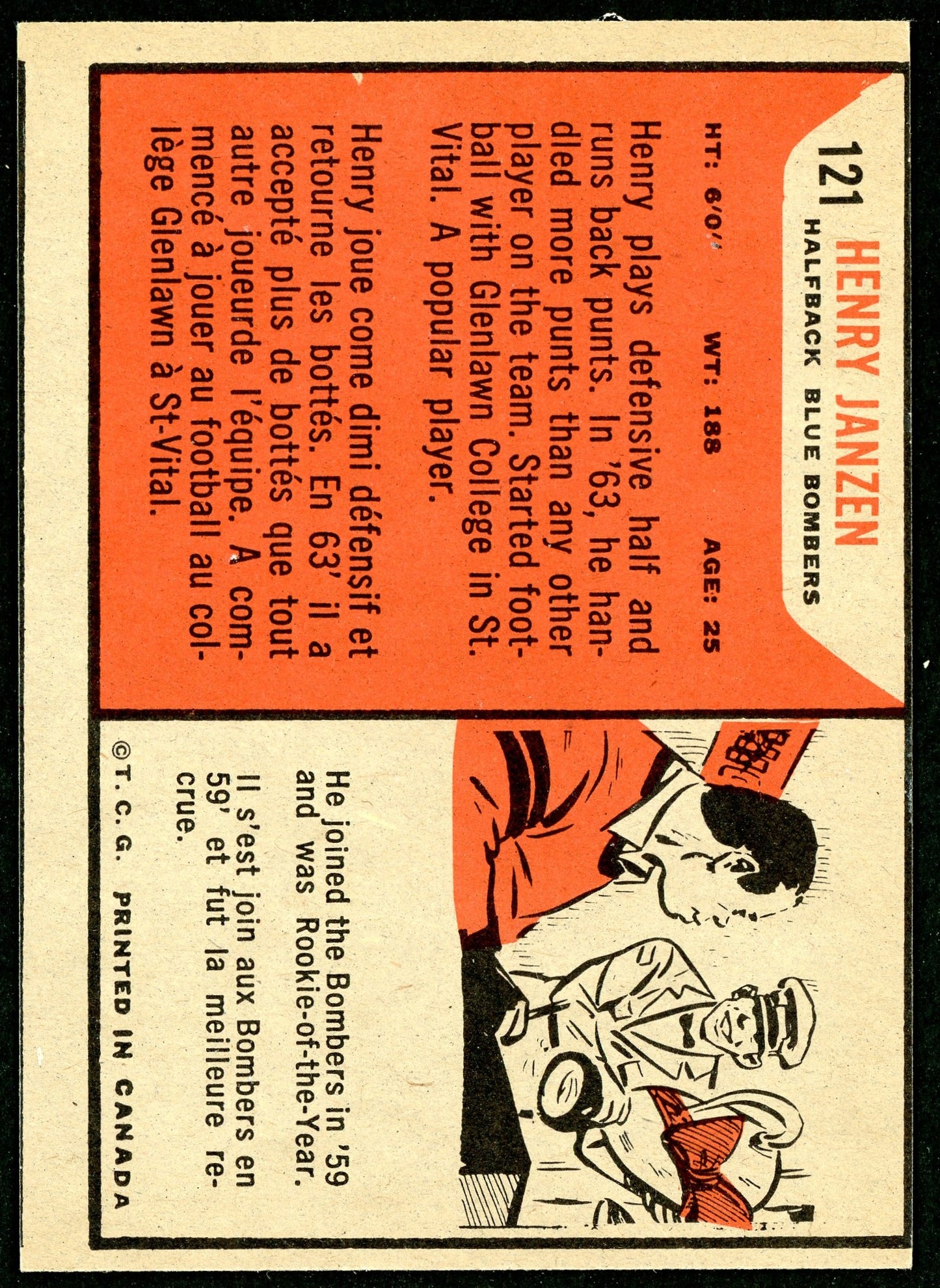 1965 Topps #121 Henry Janzen