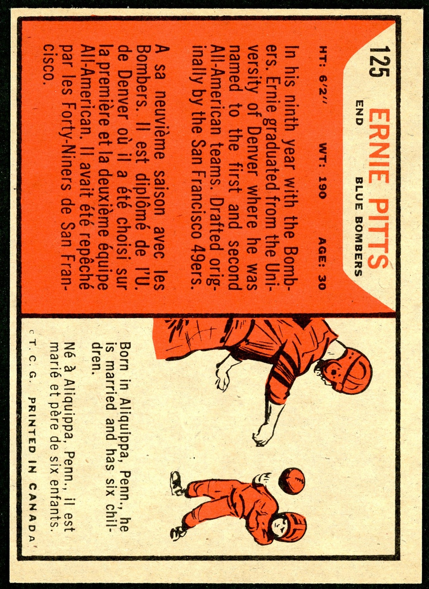 1965 Topps #125 Ernie Pitts HOF