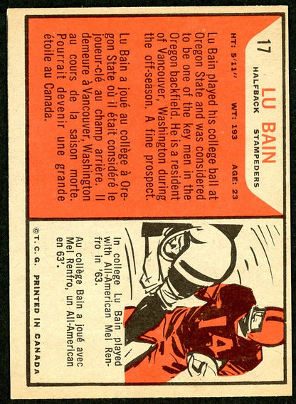 1965 Topps #017 Lu Bain RC