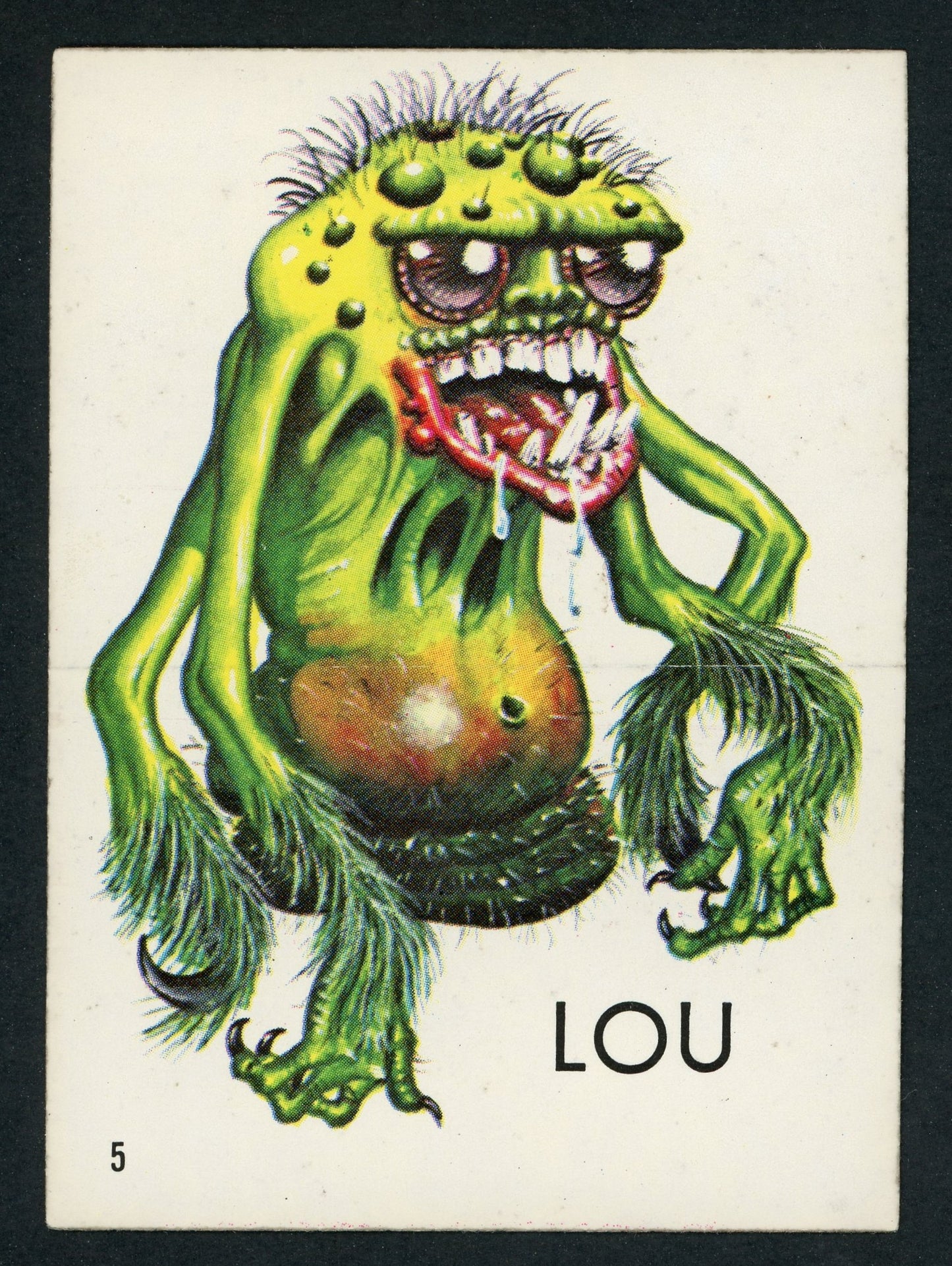 1965 O-Pee-Chee Ugly Stickers #5 Lou
