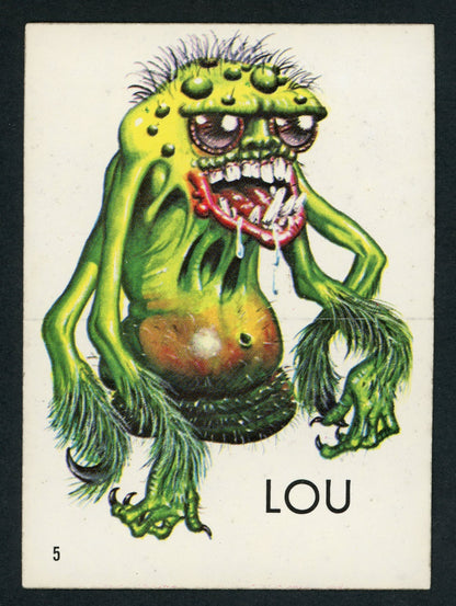 1965 O-Pee-Chee Ugly Stickers #5 Lou