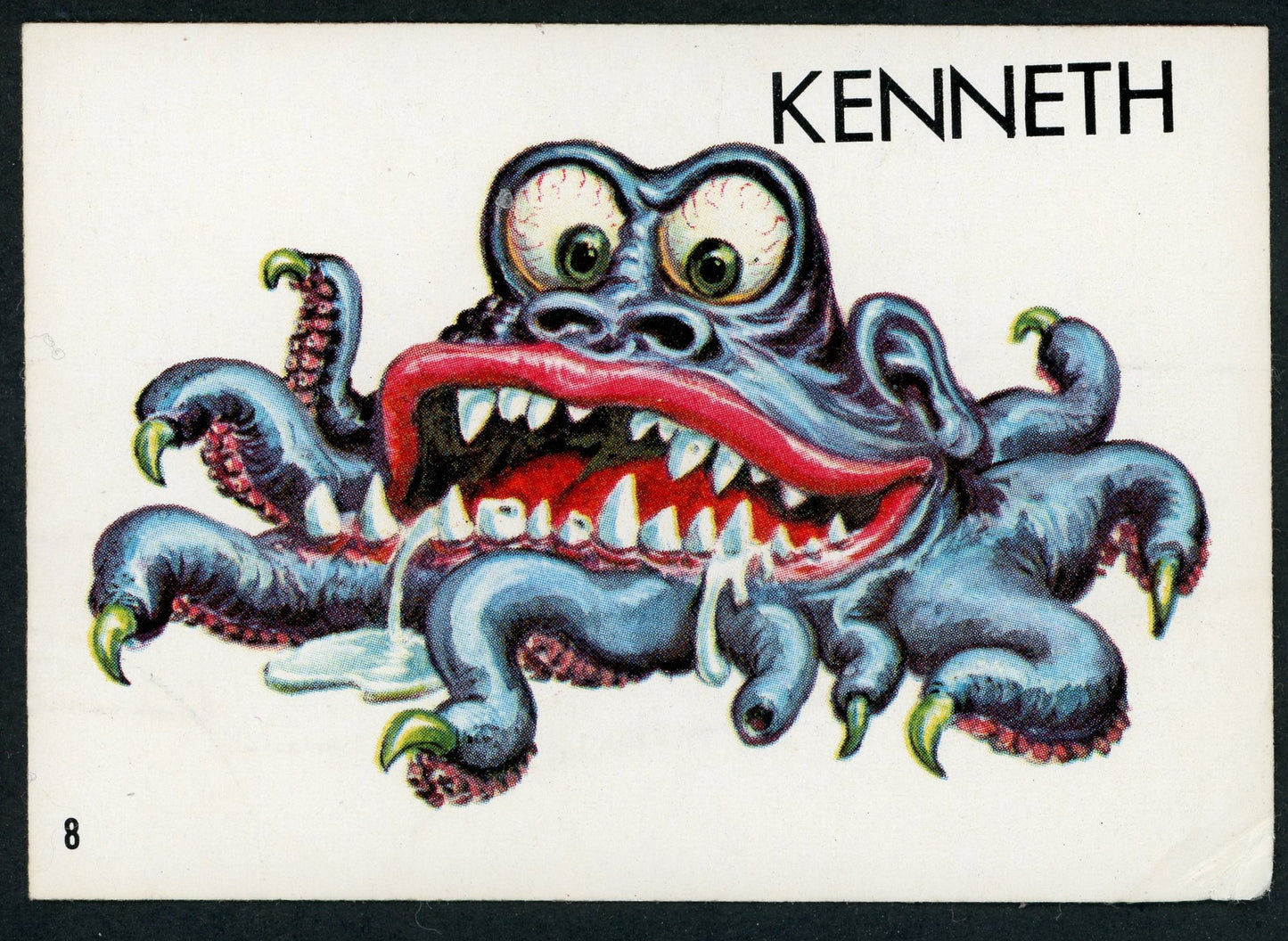 1965 O-Pee-Chee Ugly Stickers #08 Kenneth