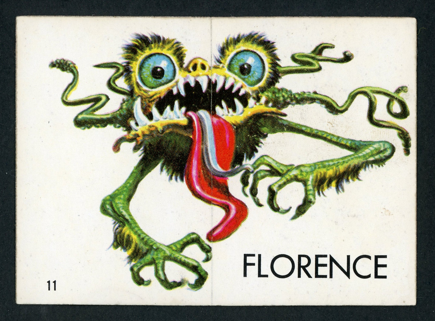 1965 O-Pee-Chee Ugly Stickers #11 Florence