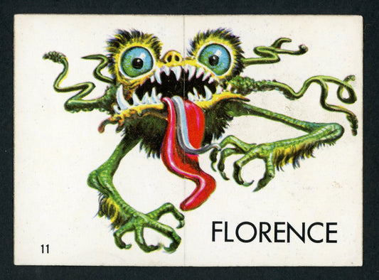1965 O-Pee-Chee Ugly Stickers #11 Florence