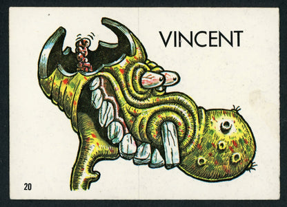1965 O-Pee-Chee Ugly Stickers #20 Vincent