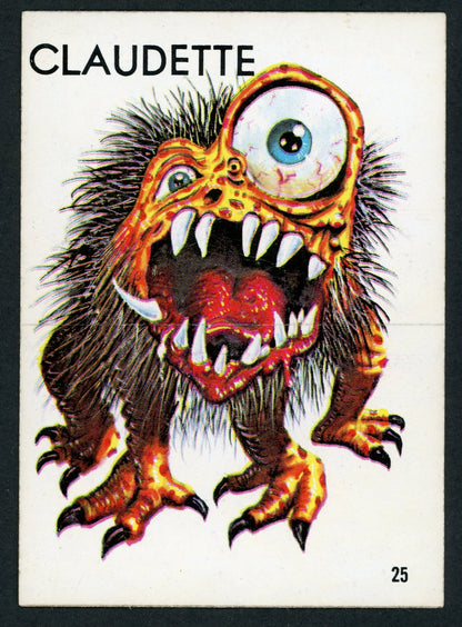 1965 O-Pee-Chee Ugly Stickers #25 Claudette