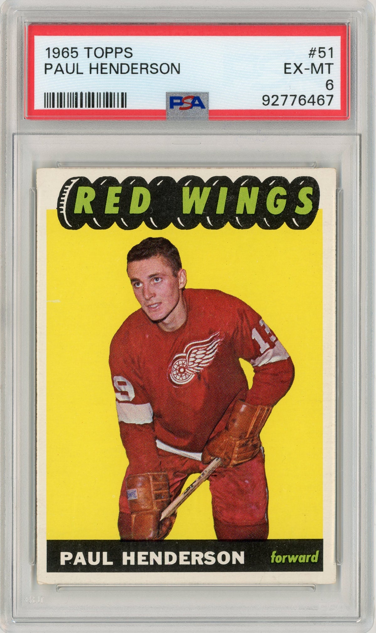 1965 Topps #051 Paul Henderson RC PSA 6