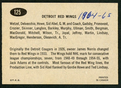 1965 Topps #125 Red Wings