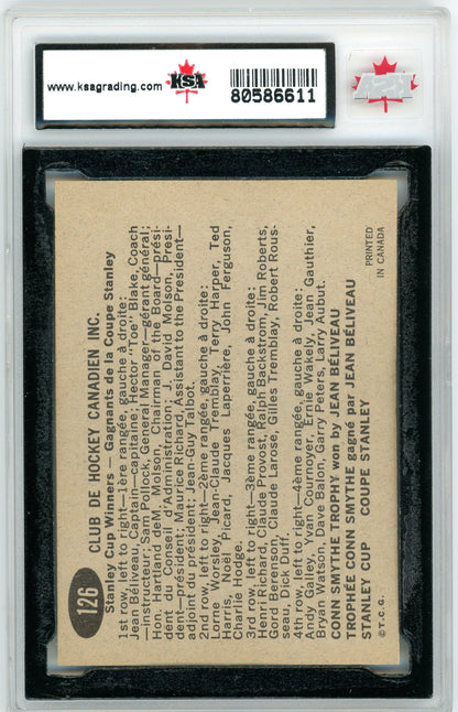 1965 Topps #126 Canadiens KSA 8.5