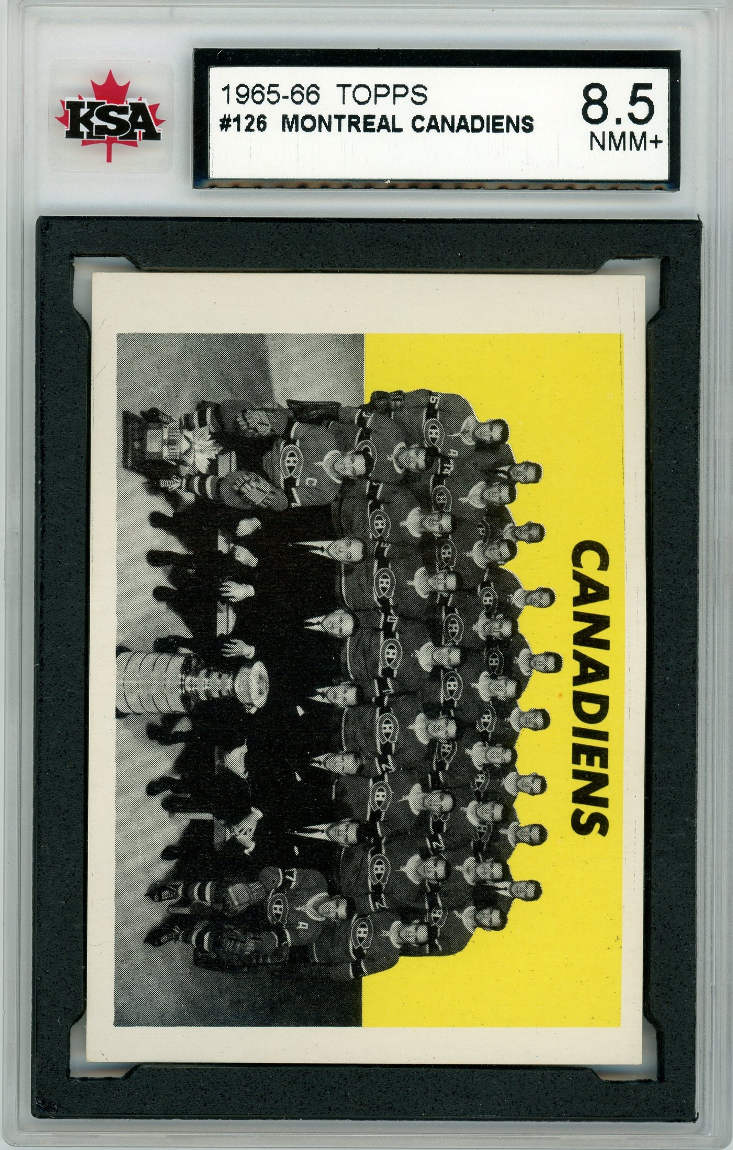 1965 Topps #126 Canadiens KSA 8.5