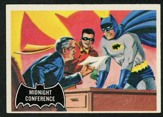 1966 O-Pee-Chee Batman Black Bat #04 "Midnight Conference"