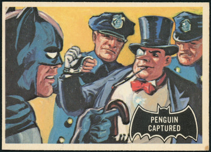 1966 O-Pee-Chee Batman Black Bat #24 "Penguin Captured"