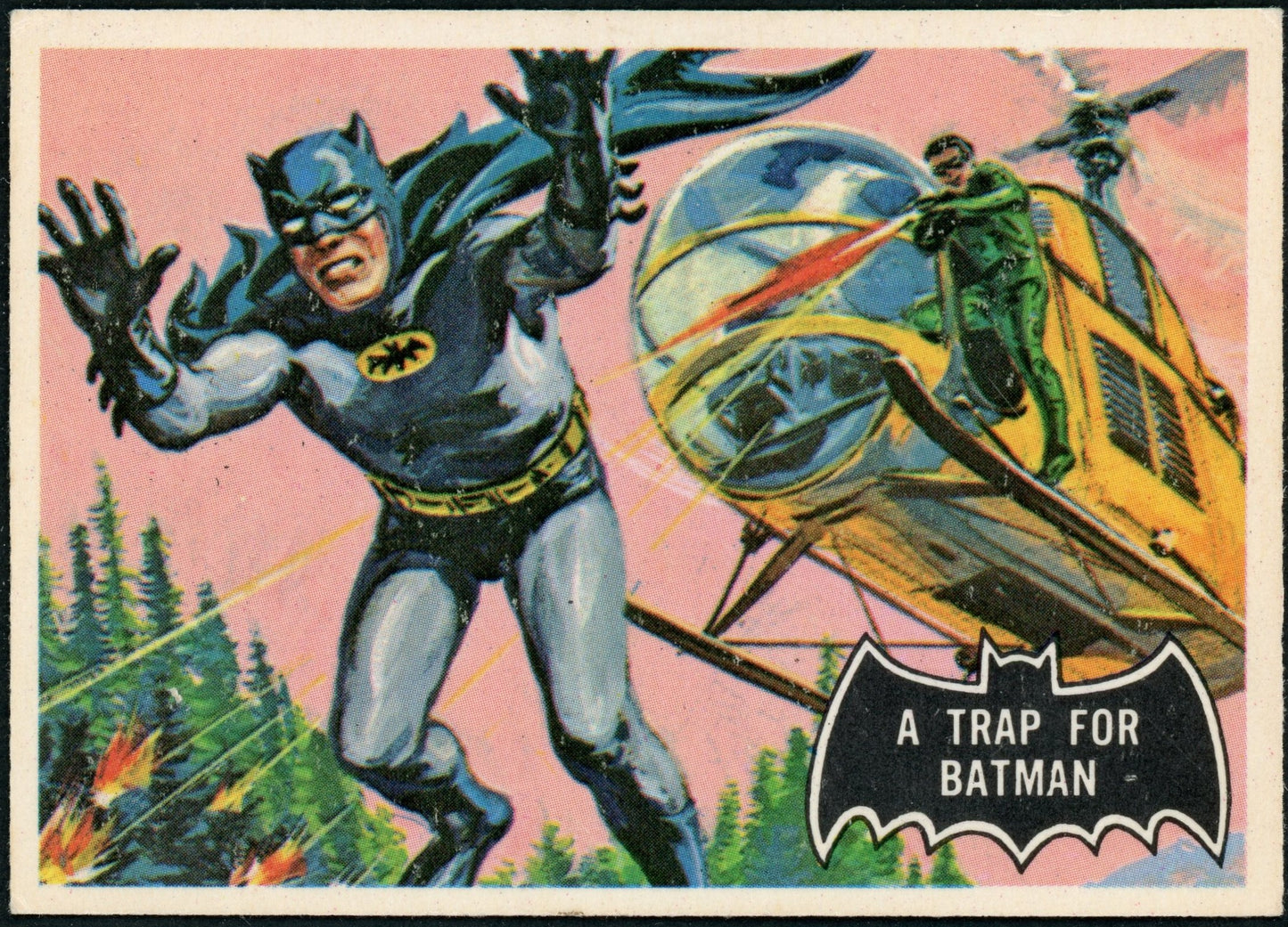 1966 O-Pee-Chee #37 Batman Black Bat "A Trap for Batman"