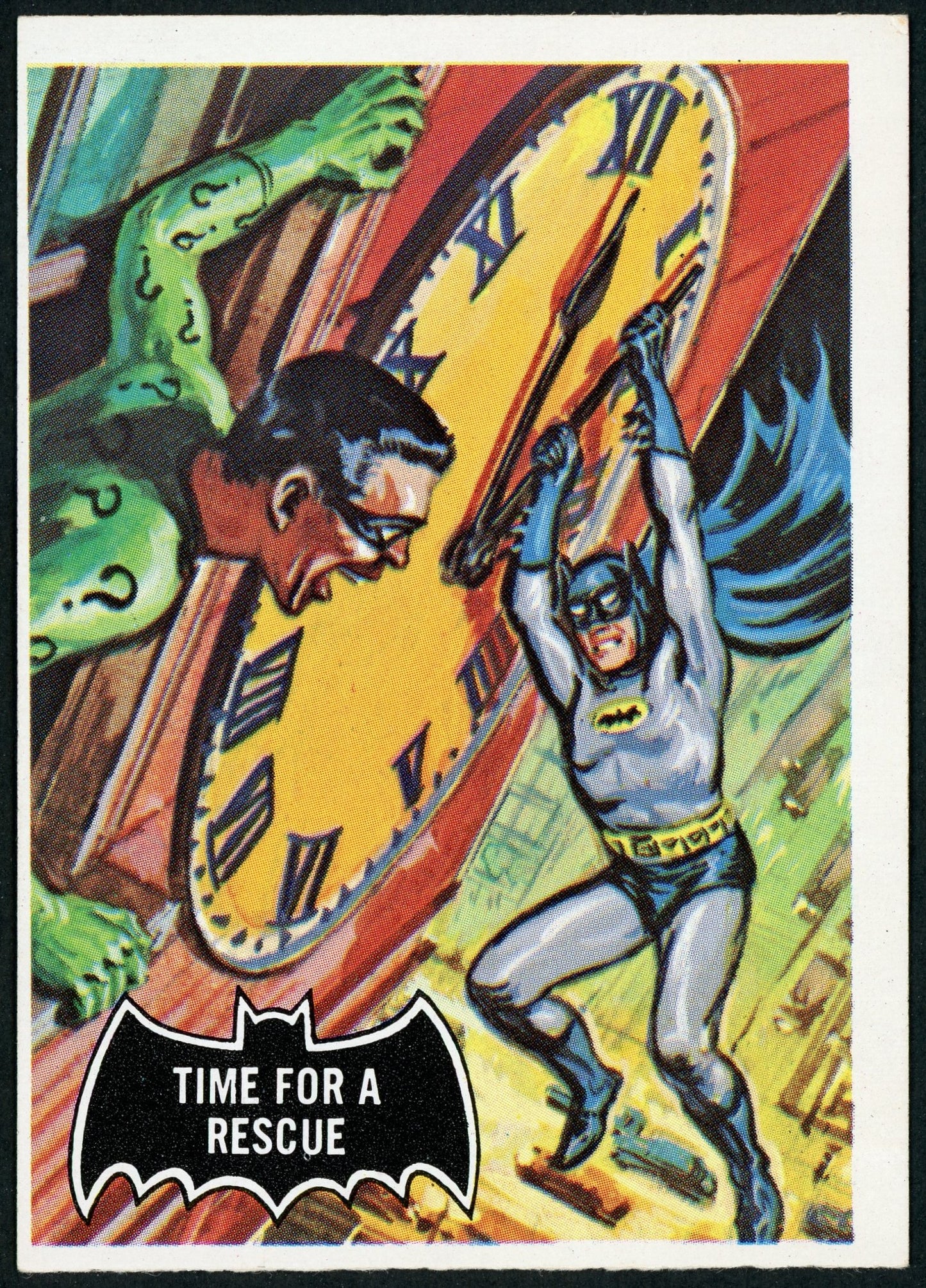 1966 O-Pee-Chee #41 Batman Black Bat "Time for a Rescue"